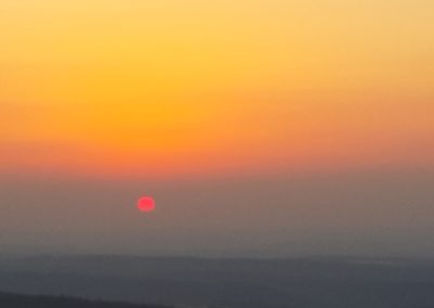 fin du coucher de soleil