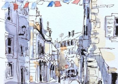 aquarelle_une rue de Belfort